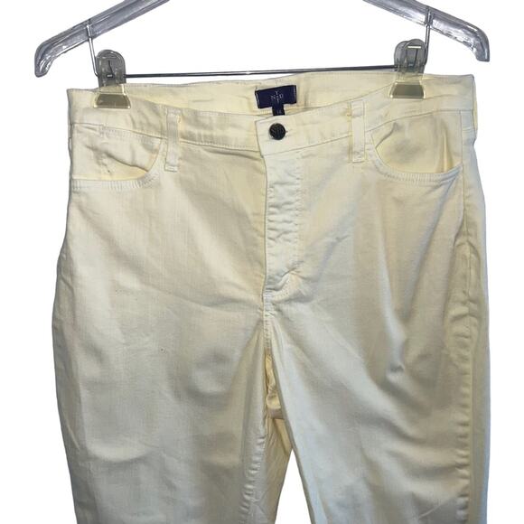 NYDJ Stretch High Rise Denim Bootcut Jeans Yellow 14 - Picture 2 of 10